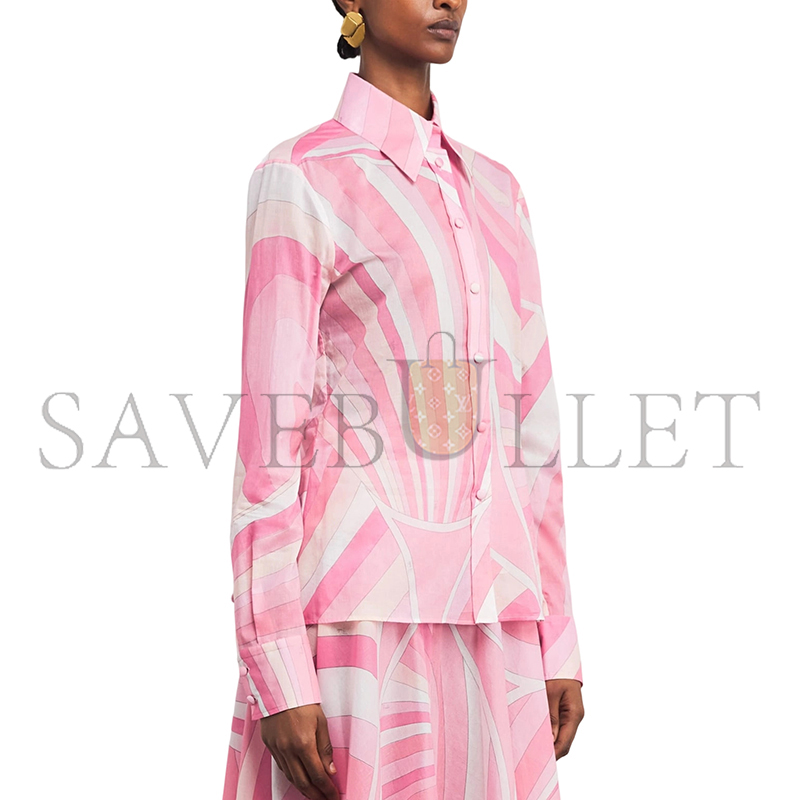 PUCCI COTTON PRINTED BLOUSE 5HRJ265H754040